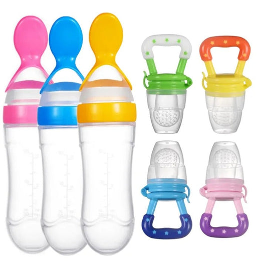 Silicone Pacifier and Feeding Spoon Set