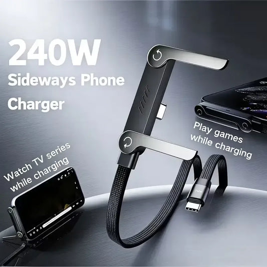 240 W (2in 1 type C fast charging cable + mobile stand)