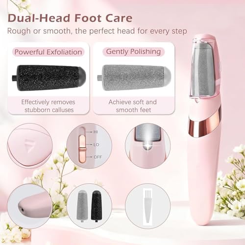 Rechargeable Foot Callus Remover With 1 Extra Head | Foot Pedi | Grinder For Soft Skin | Find Back Feet Care