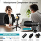 AY-49 Vlogging Kit | Portable Video Recording Setup with LED Light, Shotgun Mic & Flexible Tripod
