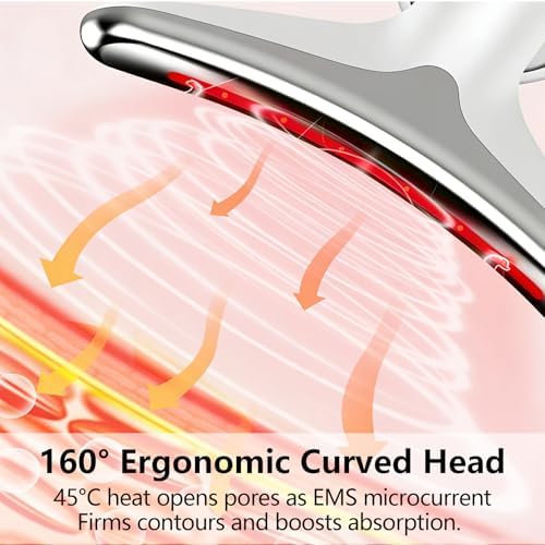 Neck Lifting And Tightening Massager EMS Microcurrent Face And Neck Device With LED Light