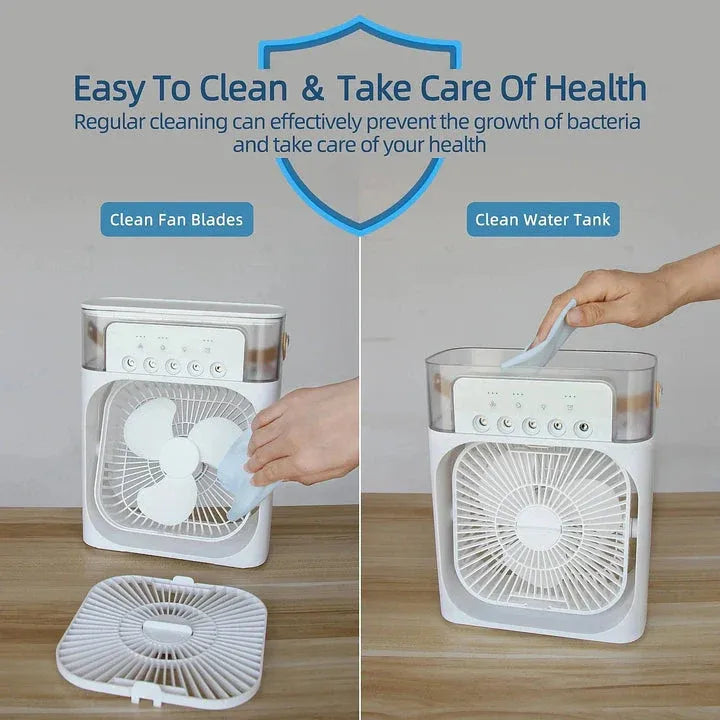 Water Mist Fan – Portable Humidifier Air Cooler