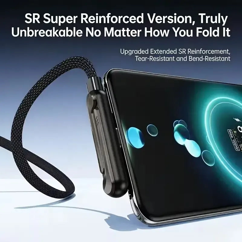 240 W (2in 1 type C fast charging cable + mobile stand)