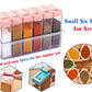 6-Piece Transparent Masala Spice Jar Set