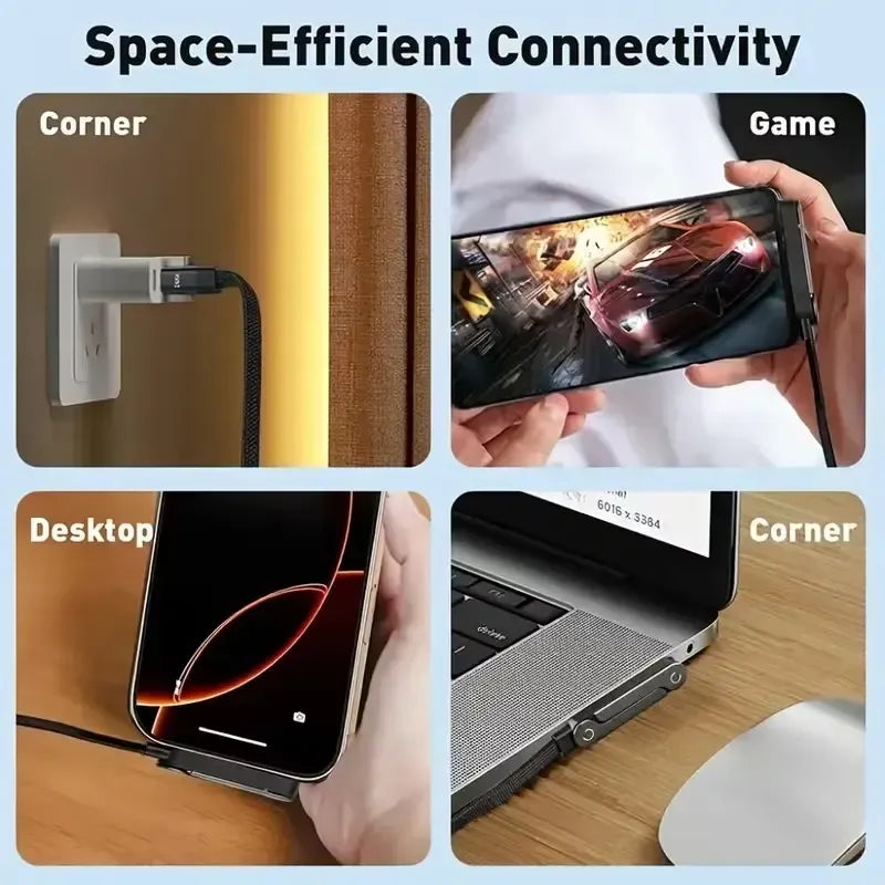 240 W (2in 1 type C fast charging cable + mobile stand)
