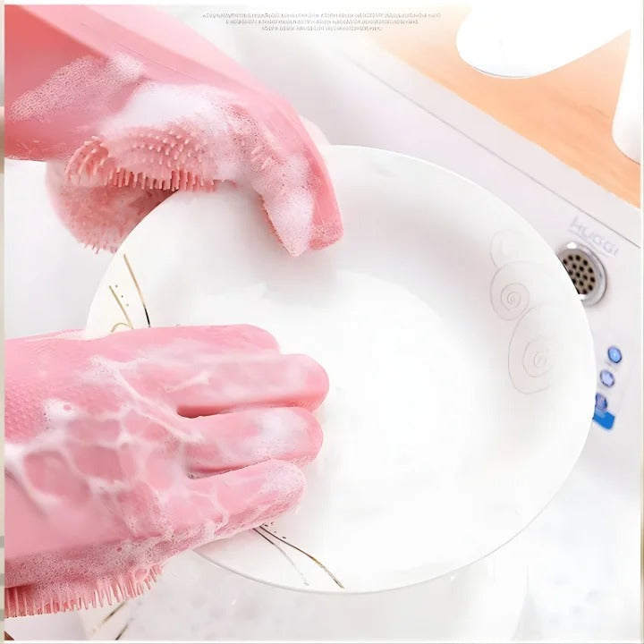 Silicone Washing Gloves