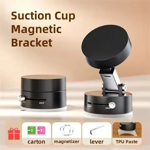Magnetic Car Phone Holder Suction Mount Foldable 360° Adjustable