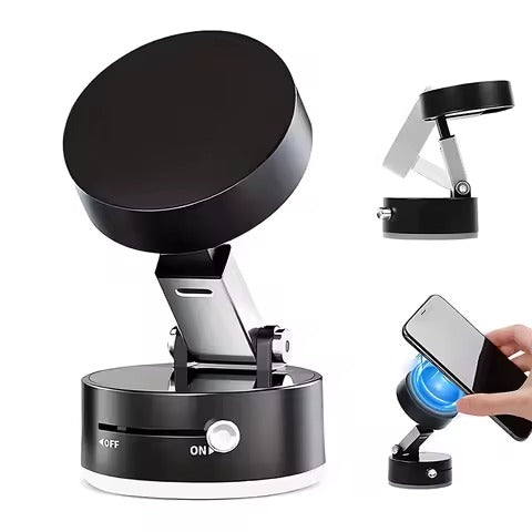 Magnetic Car Phone Holder Suction Mount Foldable 360° Adjustable