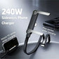 240 W (2in 1 type C fast charging cable + mobile stand)
