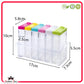 6-Piece Transparent Masala Spice Jar Set